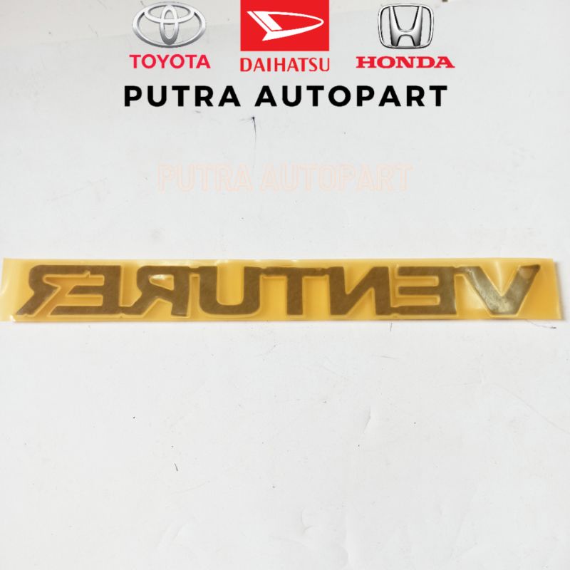 emblem tulisan VENTURER original