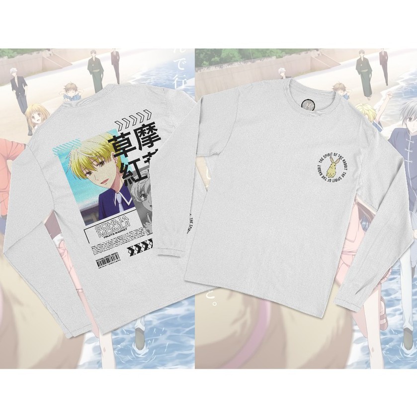 Longsleeve Sohma Momiji Anime Fruits Basket Character Manga Kaos Lengan Panjang Cotton Combed 24s Premium