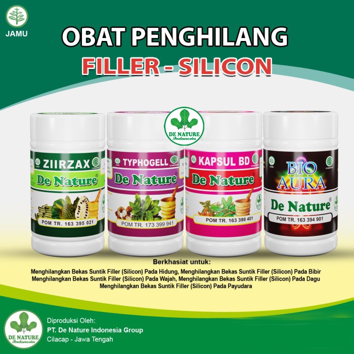 Paket Herbal - Obat Penghilang Suntik Filler / Silkon Paling Ampuh Sembuh Total Tanpa Operasi Asli H