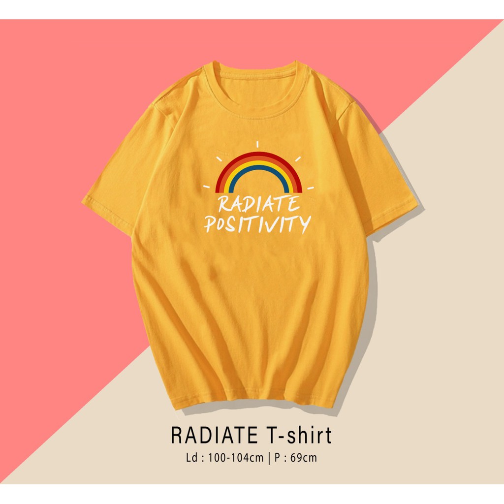 POSITIVITY  / TERMURAH BAJU KAOS KATUN WANITA LENGAN PENDEK / TUMBLR TEE