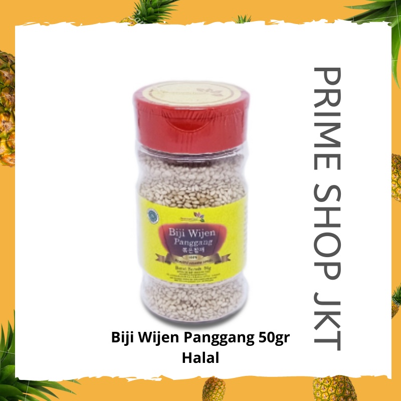 

BIji Wijen Panggang 50 gr Halal Roasted Sesame Seeds Korea