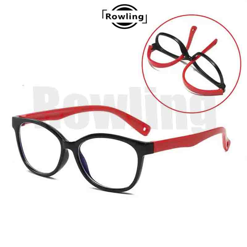 rowling (ka-132) Kacamata Anak NewTrend Silikon/Fashion Anak Unisex Terbaru anti radiasi  Blue Light Bulat High Quality Import