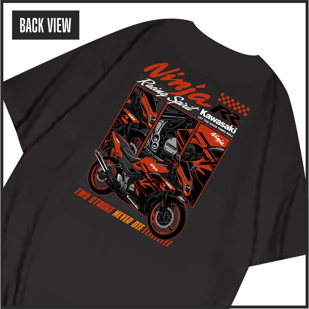 Kaos KAWASAKI NINJA INDONESIA Kaos NINJA RR 2 TAK Baju NINJA SS
