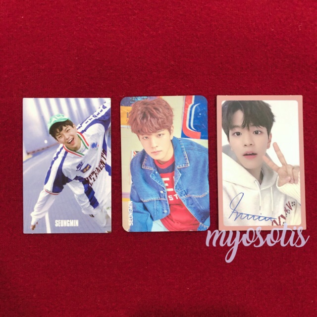 stray kids seungmin photocard pc [mixtape, i am not, i am who, i am you, 0th generation]