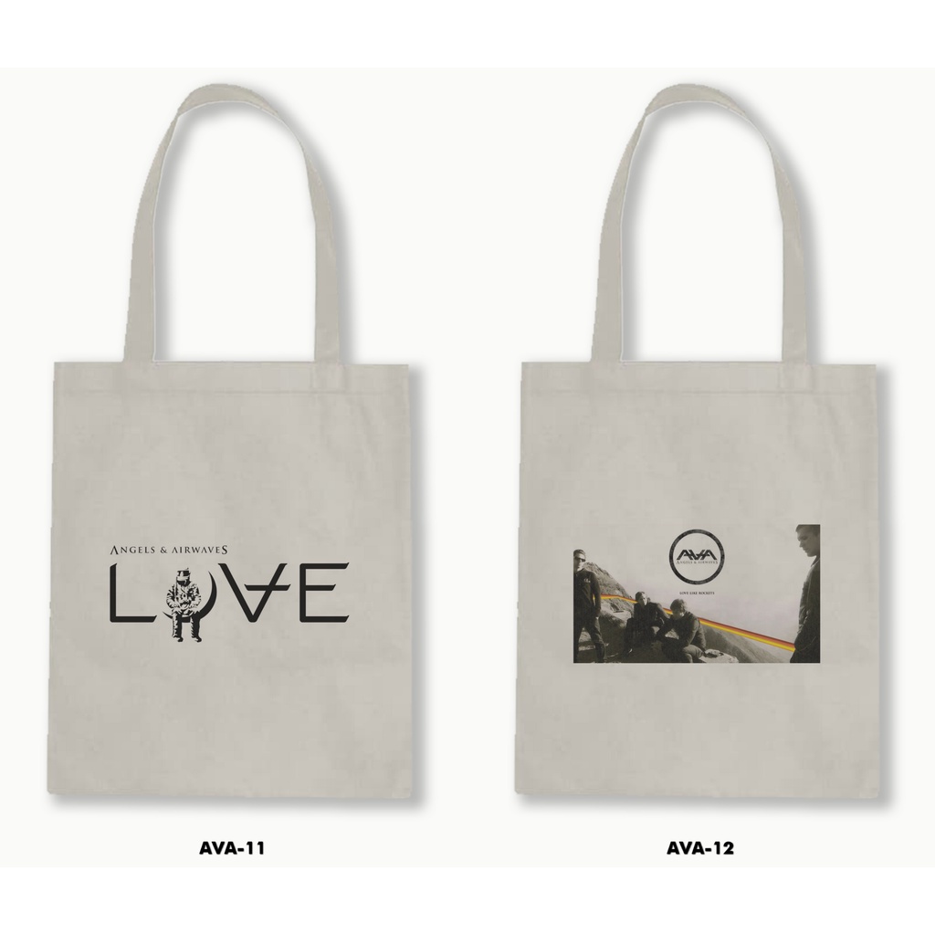 TOTE BAG BLACU - ANGELS AND AIRWAVES 01