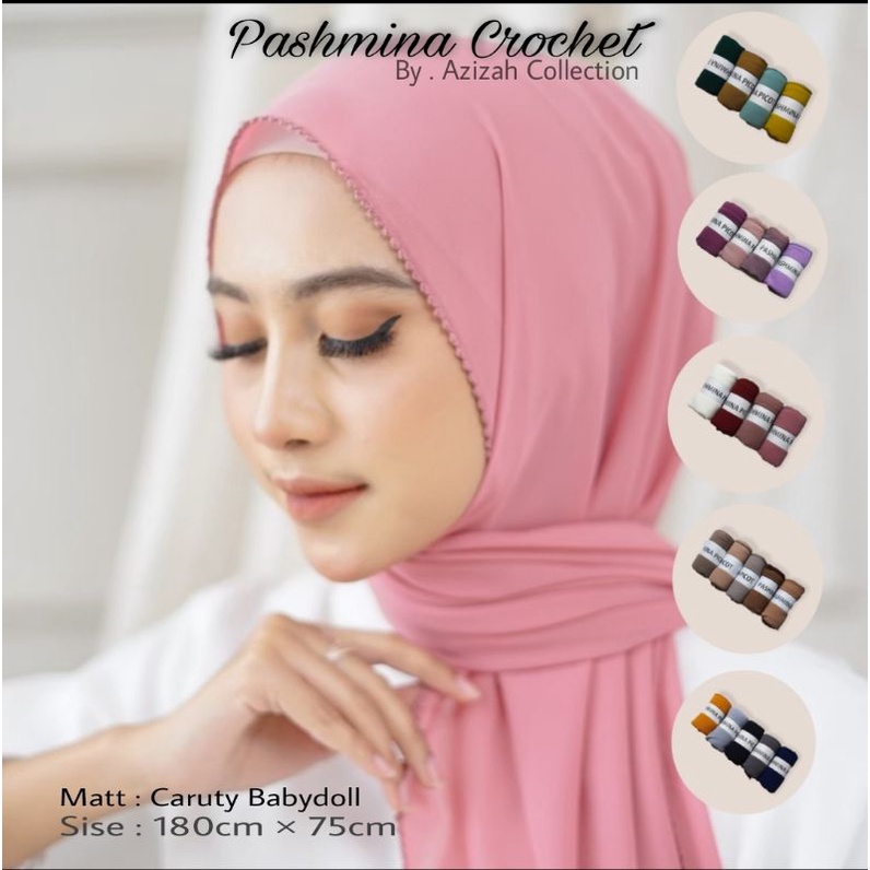 PROMO !!! Pashmina Crochet/ Pashmina Picot/ Pashmina Crochet