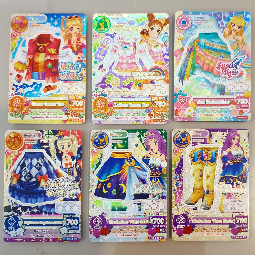 Kartu aikatsu cards PREMIUM CONSTELLATION mikuru otome ichigo yurika mizuki