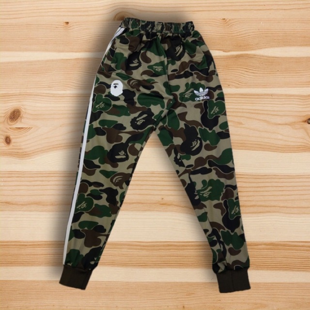 新品 A BATHING APE BAPE ADIDAS CAMO PANTS