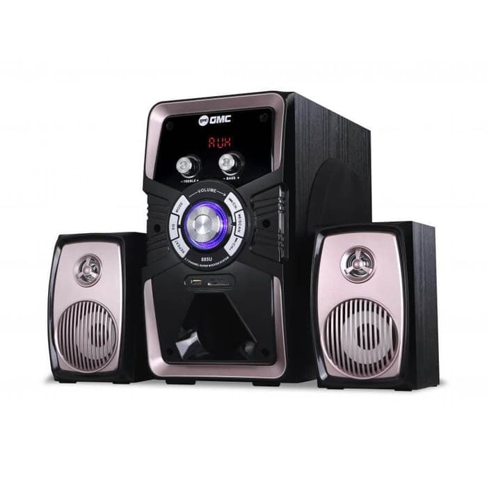 Speaker GMC Salon Aktif Bluetooth Radio FM USB Memori Speker 885U Ori   Hijau