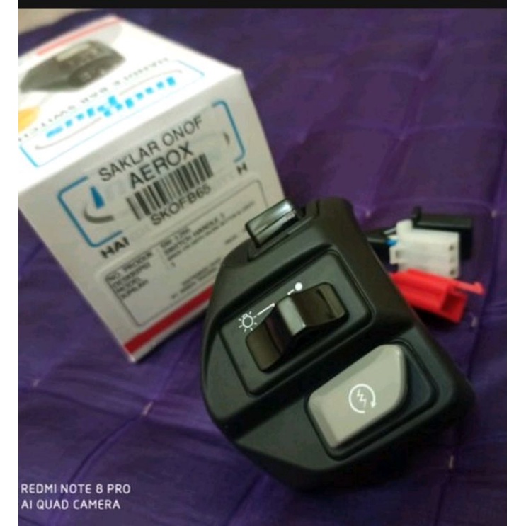 Saklar kanan aerox 155 pnp NVX vietnam original bisa matikan lampu engine stop hazard