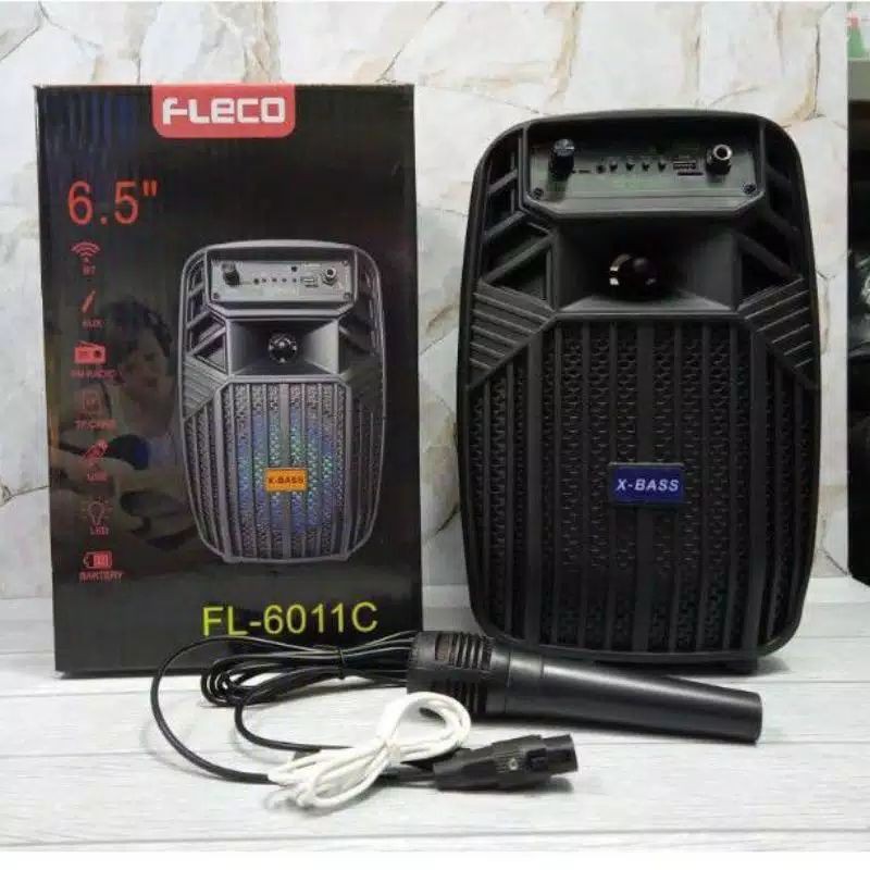 ✅cod salon mitting/salon aktip xbas subwoofer fleco f6011 free mik bluetooth mp3 salon gg