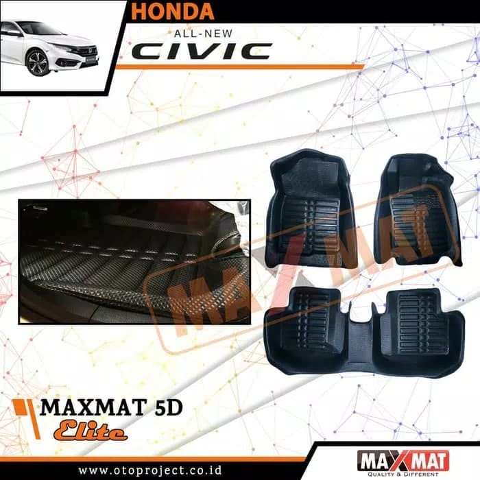 KARPET 5D ALL NEW CIVIC 2018 ELITE BLACK