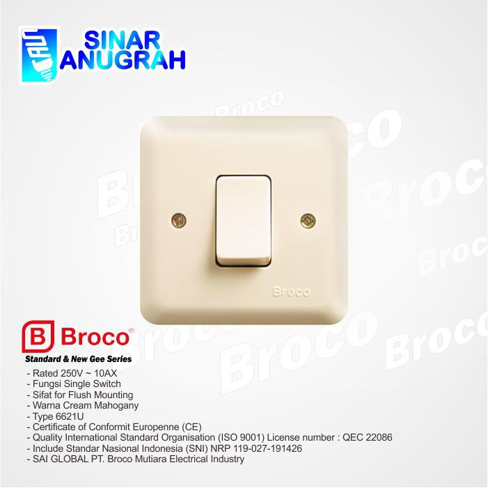 Saklar Engkel Broco / Saklar Broco / Saklar Listrik / Saklar Lampu Rumah