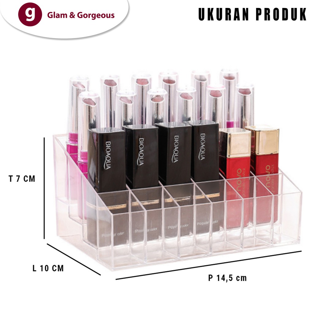 Tempat penyimpanan Lipstik isi 24 Kotak - RKP008