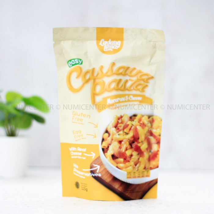 

Pasta-Aneka- Mac And Cheese Fusilli Cassava Pasta Singkong Gluten Free Ladang Lima -Aneka-Pasta.