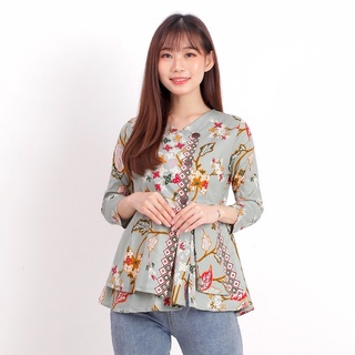 Batik wanita - Atasan blouse batik wanita fashion 184 SG-OLIVE