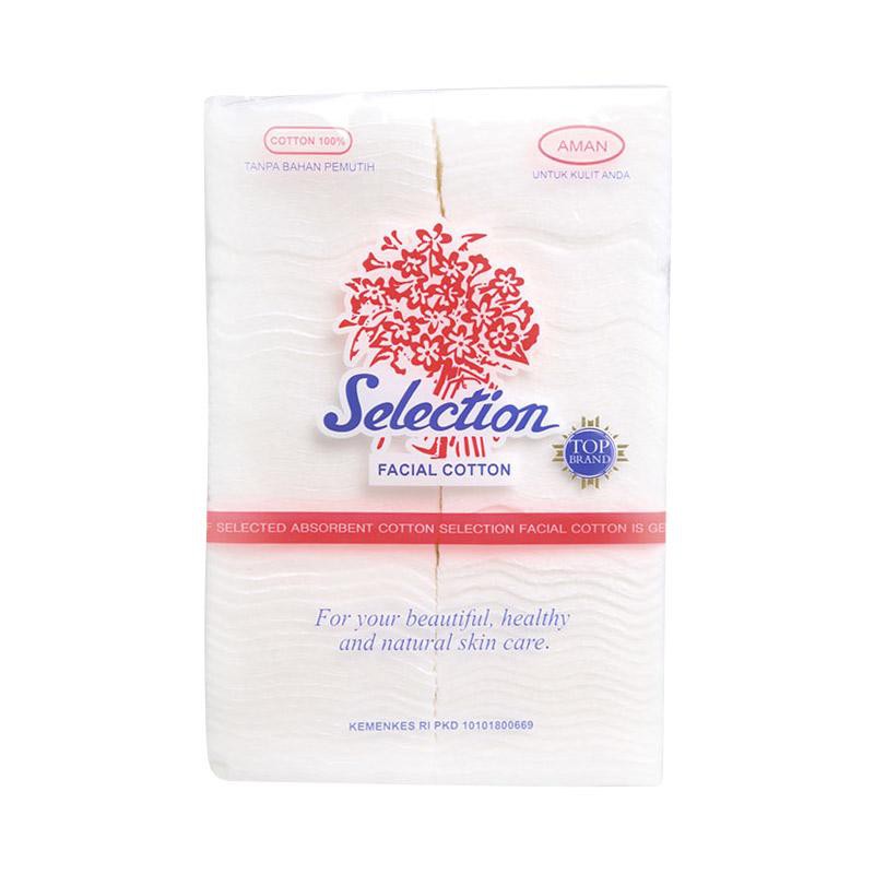 KAPAS SELECTION Facial Cotton 35gr 50gr 75gr Round Oval Bulat Special Tipis pembersih makeup muka tipis 175 medisoft