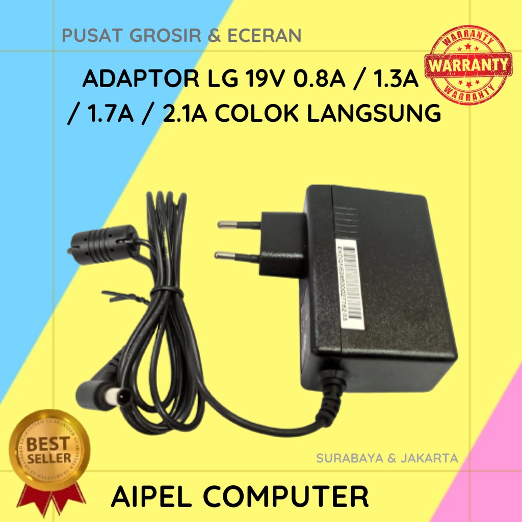 LG19 | ADAPTOR MONITOR LG 19V 0.8A / 1.3A / 1.7A / 2.1A COLOK LANGSUNG