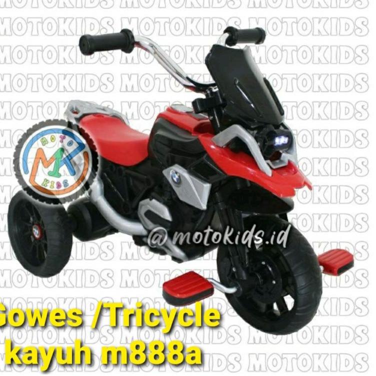 [PRODUK SAAUU] Sepeda Motor Aki Anak PMB MOTOR TYPE 888-A m888a (GOWES) 888 (AKI Baterai) Mainan Ana