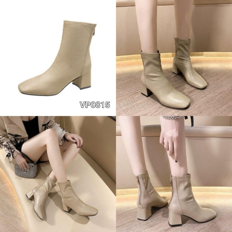 FHS Boots High Block Girly Casual Shoes Import Vp0815