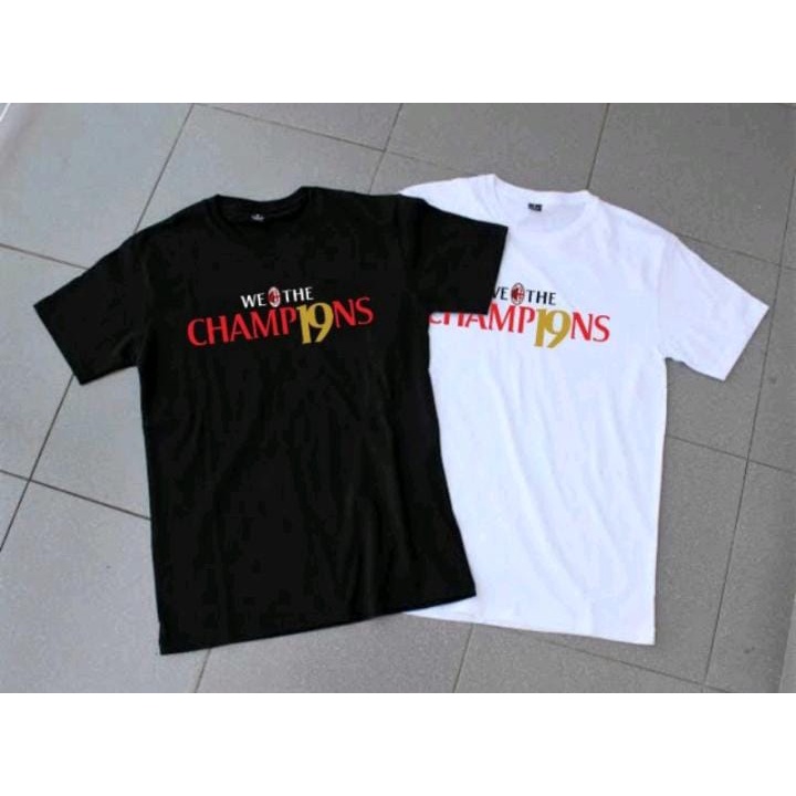 Tshirt Baju Kaos Ac Milan Campioni 19 / Kaos Ac Milan Juara Seri A  Kaos Ac Milan Scudetto