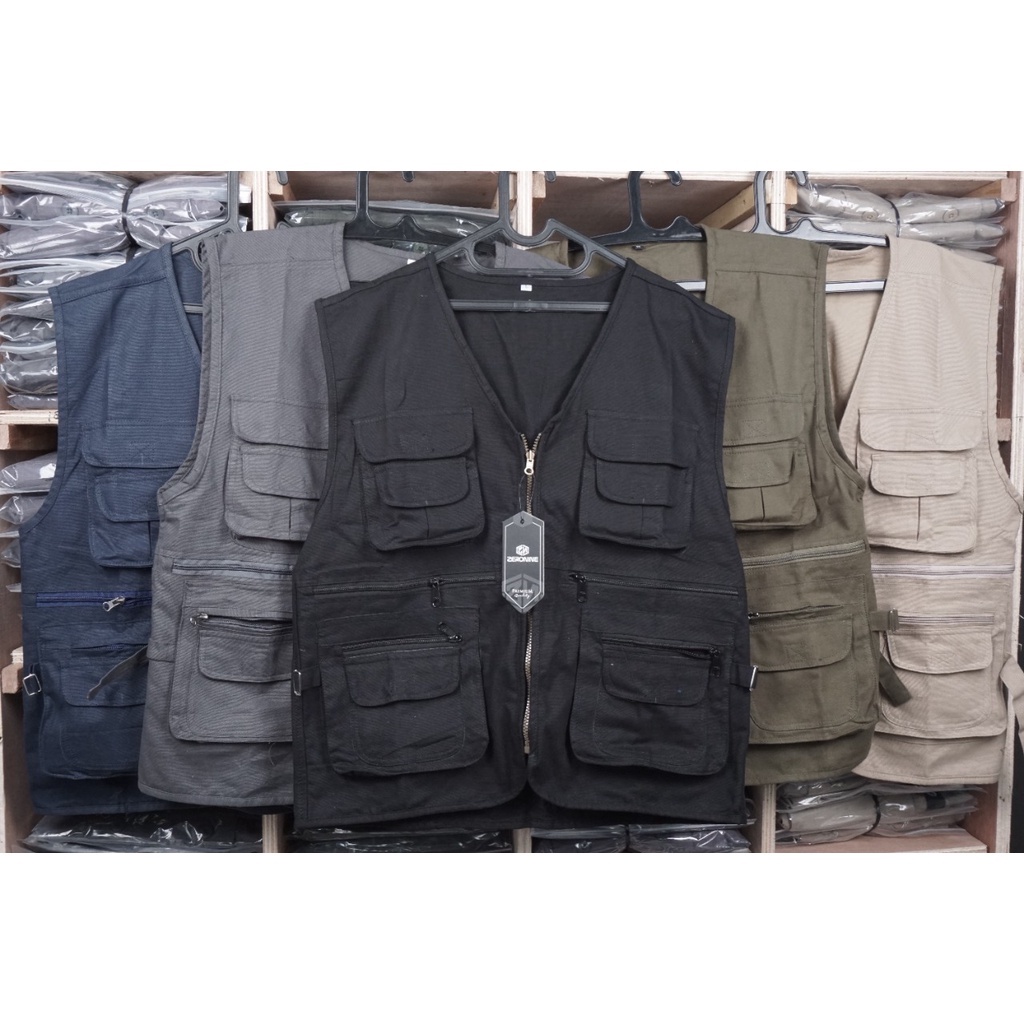 Jual Zeronine Vest Rompi Tactical Premium Original Distro Terbaru Warna Hitam Rompi Wartawan