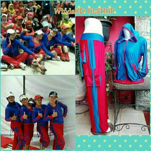 Baju Senam Muslim Aerobik /zumba/ fitness/jogging