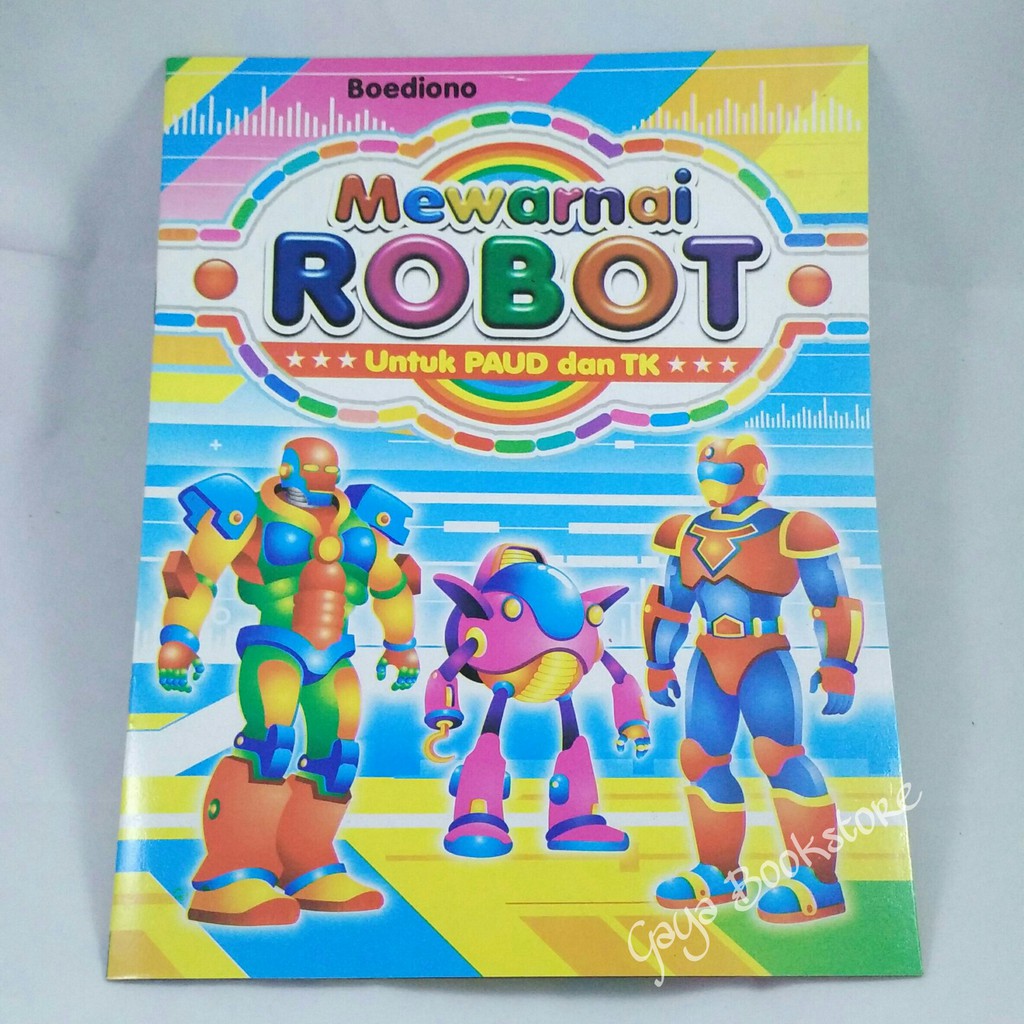 Buku Mewarnai Robot Besar Shopee Indonesia