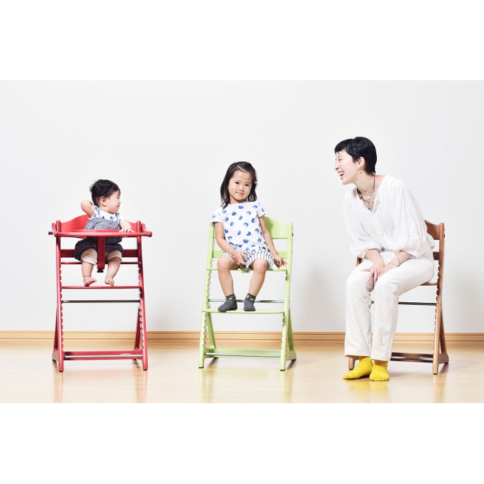 Yamatoya Sukusuku Plus Table / Kursi Makan Anak Kayu / Baby High Chair