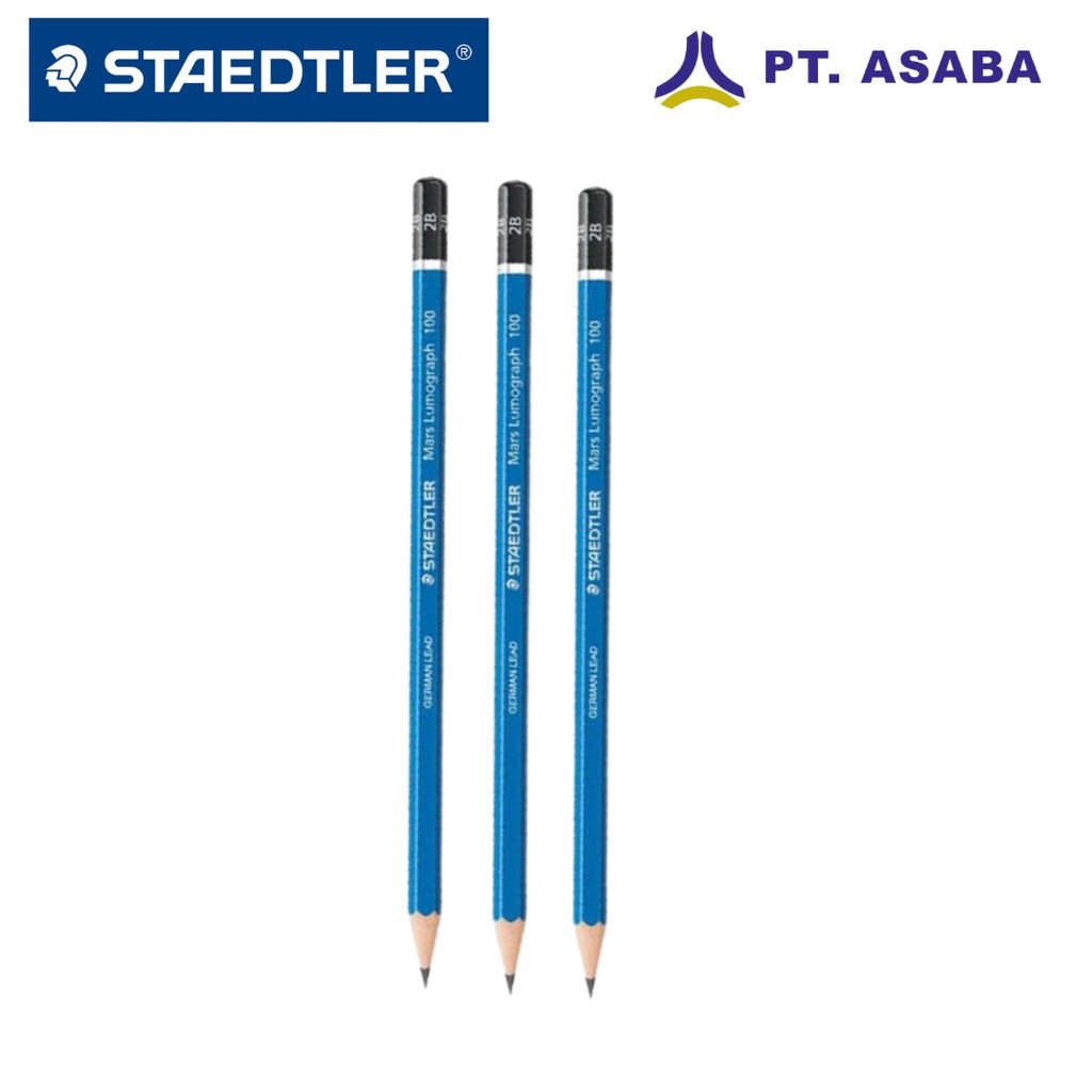 

Asaba Bandung - Staedtler Pencil Mars Lumograph 2B Set 3