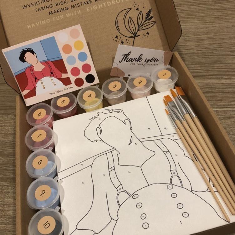 

Km3Code Paint by Number Kit Harry Styles | Eightdrops | Set Lukis(populer)J2M9
