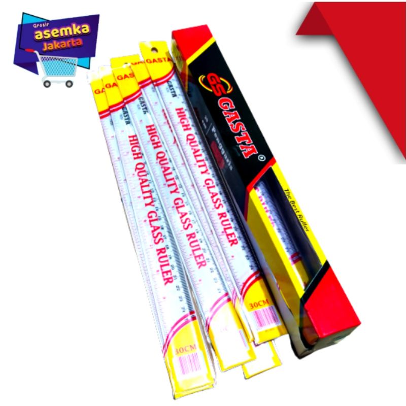 Penggaris 30cm The Best Ruler  Esco isi 12pcs