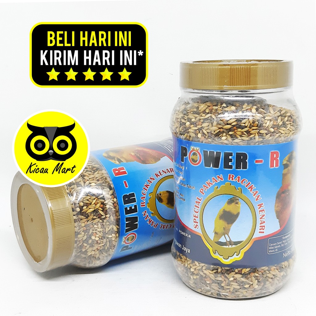 PAKAN MAKANAN LOMBA KONTES BURUNG KENARI BIJI MILET MILLET RACIKAN SPESIAL POWER-R TOPLES PKLOPWR