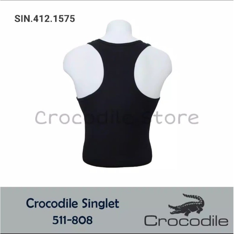 Crocodile singlet pria dewasa katun serap keringat / singlet dewasa laki halus