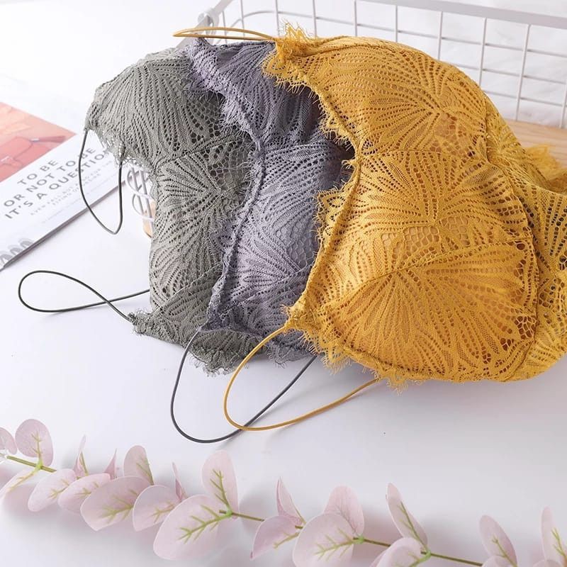 Bra Wanita Lembut Bernapas Bra B66 Renda Bra