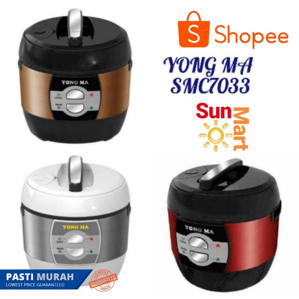 MAGIC COM / RICE COOKER YONG MA / YONGMA SMC / YMC 7033 / 703 [2 LITER] (GARANSI RESMI)