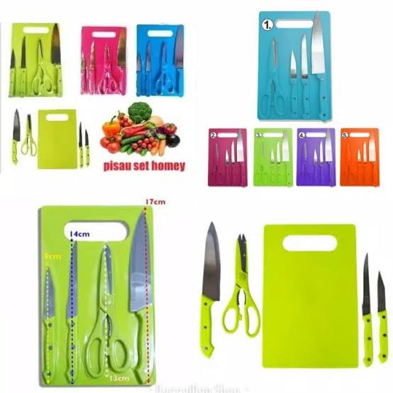 PISAU TALENAN SET 5 IN 1 / PISAU DAGING GUNTING Set 4 in 1