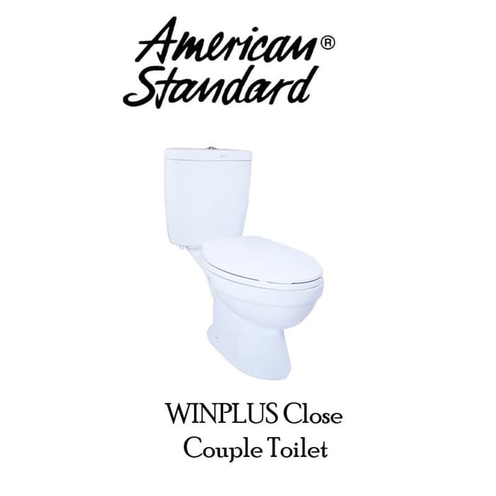 CLOSET DUDUK/ MONOBLOK AMERICAN STANDARD WINPLUS CLOSE COUPLE TOILET