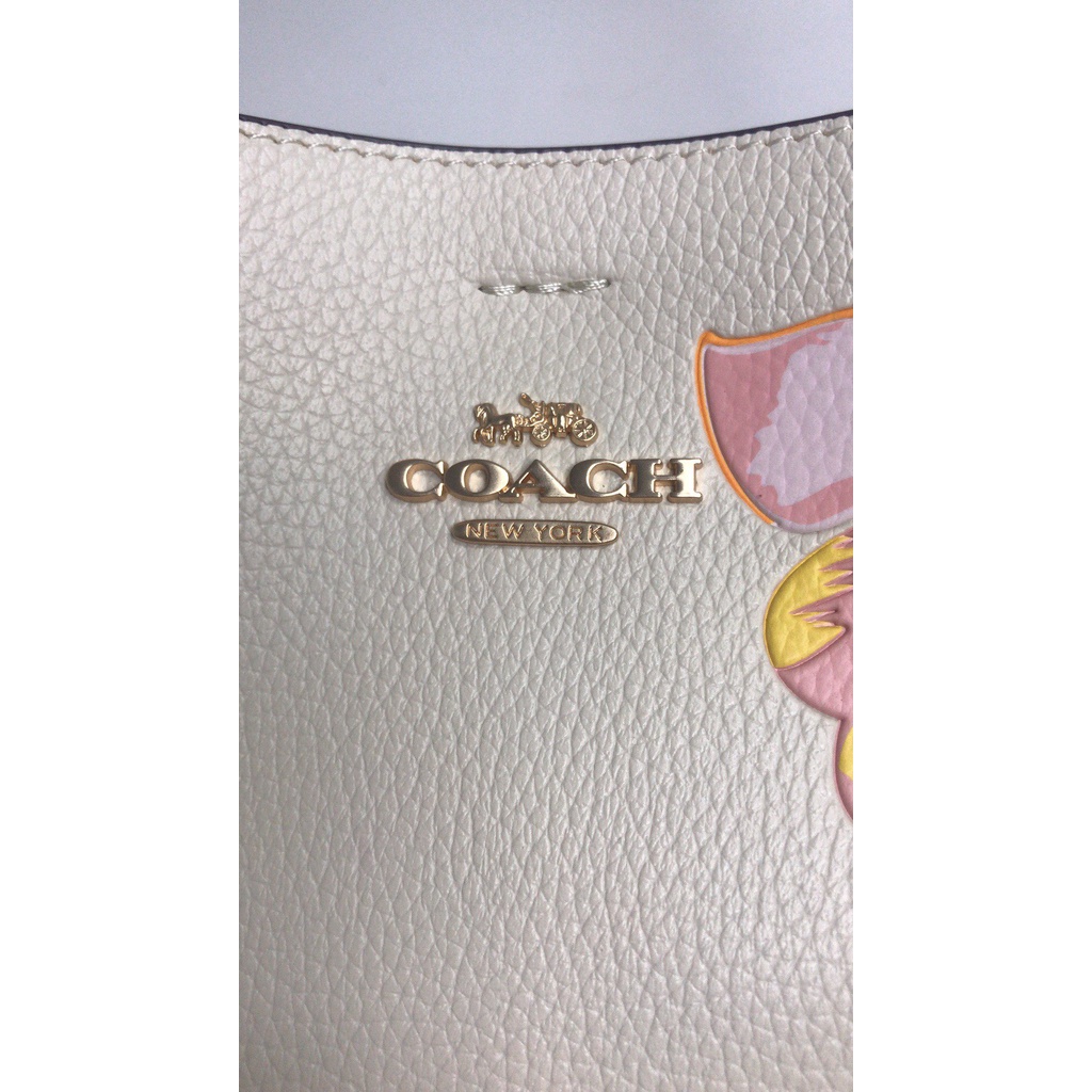 8609 coach 27cm size Multifunctional Town Bucket Bag Turnlock Shoulder Bag