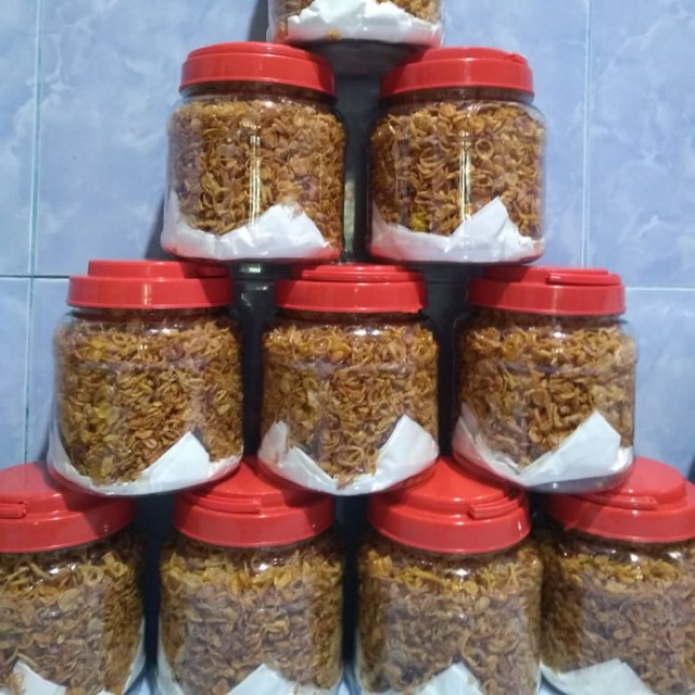

Bawang goreng asli tanpa pengawet HOMEMADE, tanpa tepung