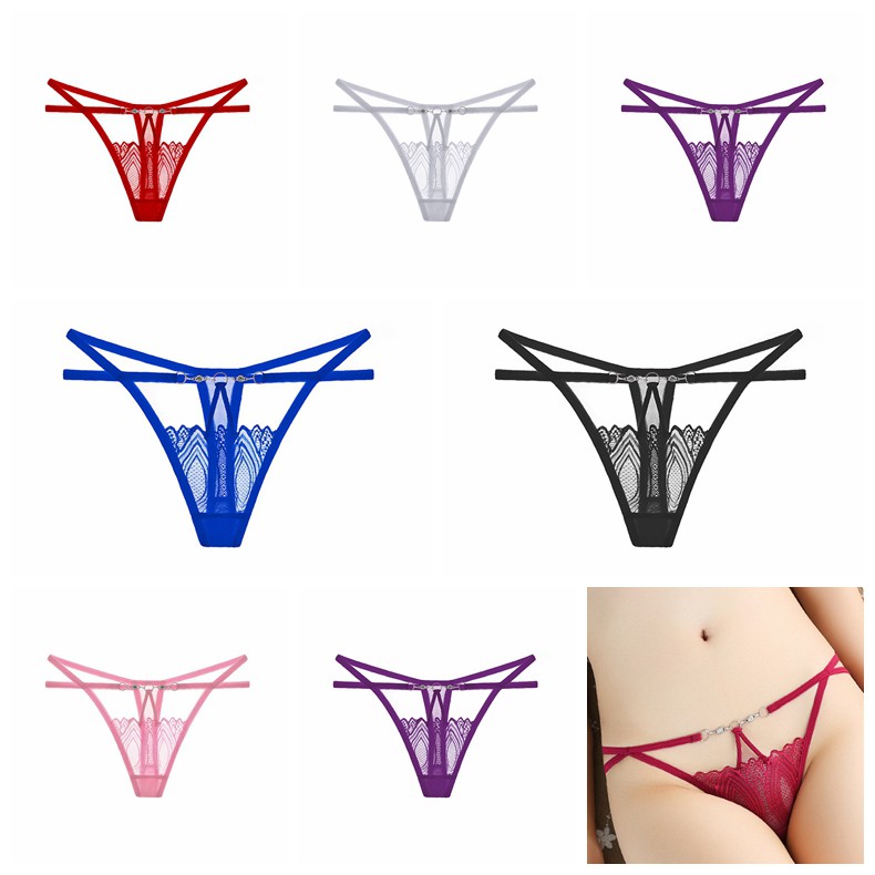 g string transparan Renda Lingerie sexy thong wanita C163