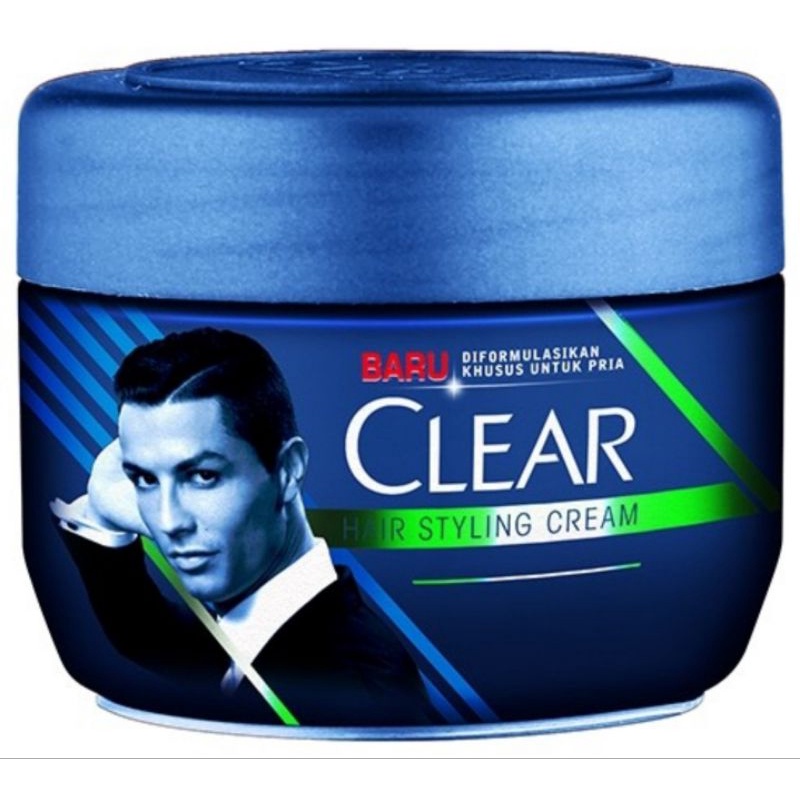 Clear Hair Styling Cream Rambut Pria Anti Dandruff - 100g