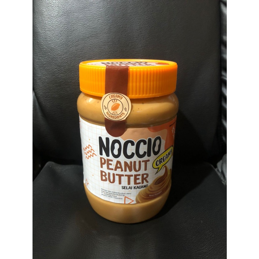 Noccio Peanut Butter Creamy &amp; Chunky / Selai Kacang Halus &amp; Kasar 500g