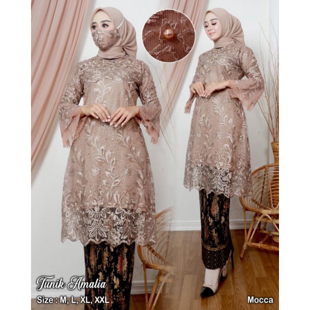 KEBAYA ORIGINAL//KEBAYA MODERN//SET TUNIK AMELIA//Kode ADK