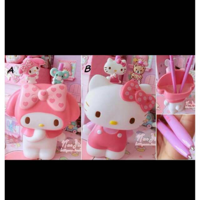 

Set standpen melody hellokitty + bolpoint 2pc ori sanrio