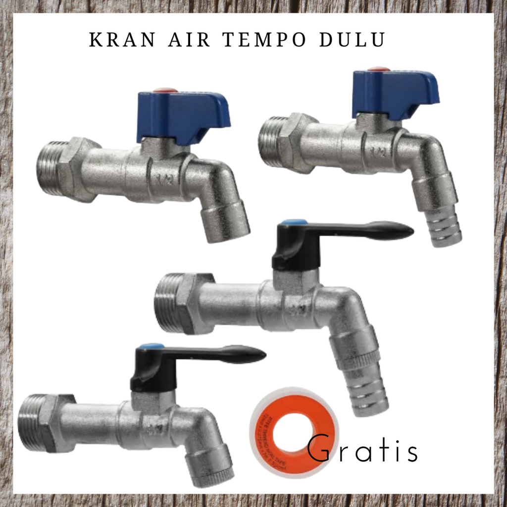 KRAN TEMBOK MODEL LEGENDARIS 1/2 INCH KERAN AIR TAMAN KAMAR MANDI BABET 3/4 inch