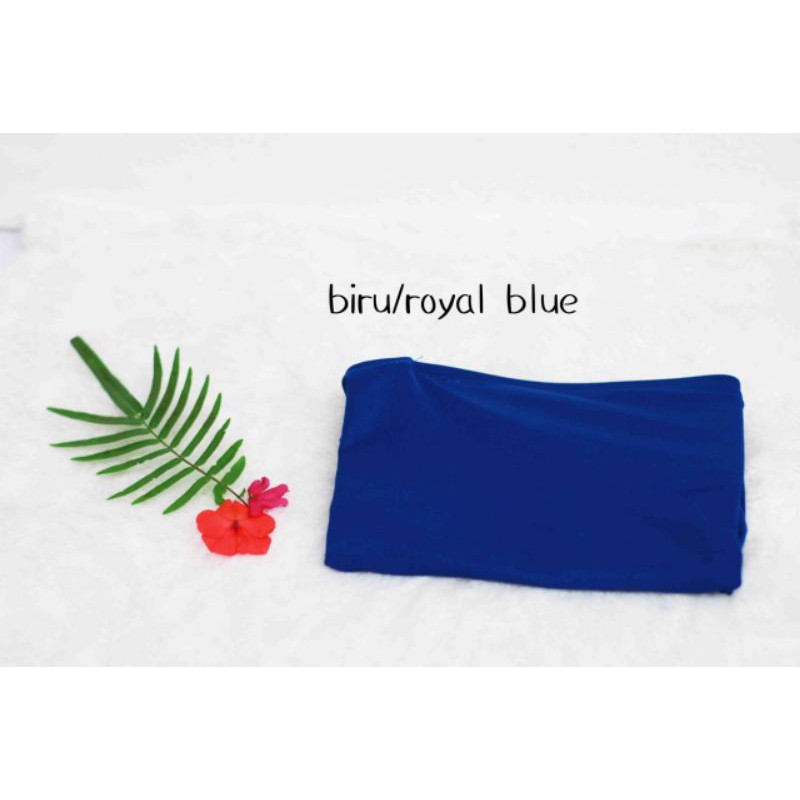 Hijab sport/kerudung voly/kerudung olahraga/hijab simple/hijab instan/kerudung mizuno/asics-Royal blue