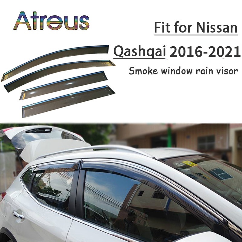 1 Set Visor Jendela Mobil Nissan Qashqai 2008-2015 2016-2021 Bahan ABS