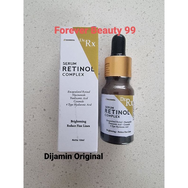 Dr.Rx Serum Retinol Complex - serum pemutih pencerah untuk kerutan/garis halus/flek - proderma