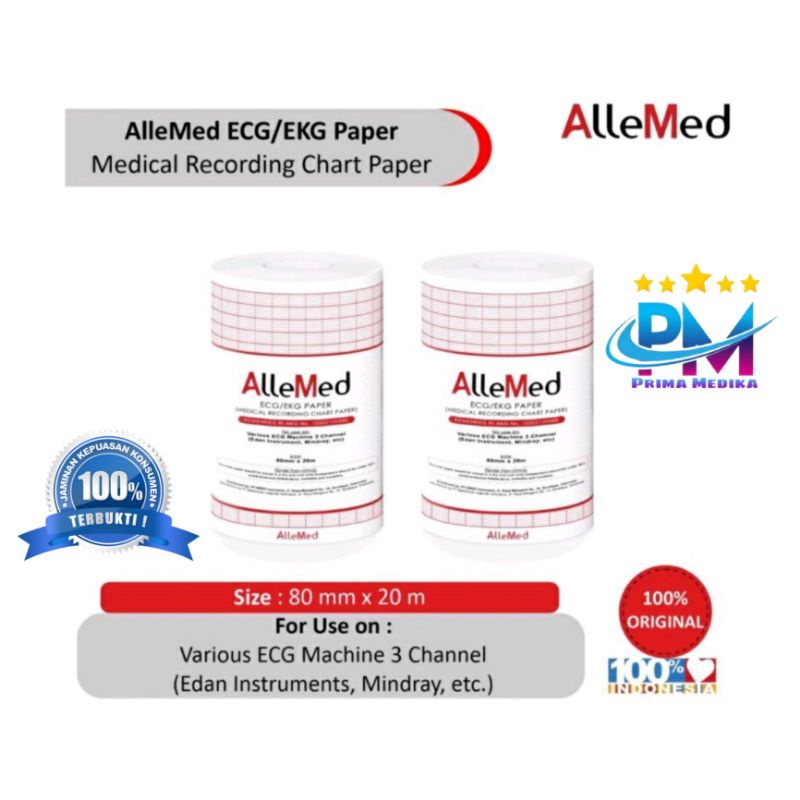 Kertas ECG 3 CHANNEL ZONCARE , R3 Mindray ,All 3 Channel